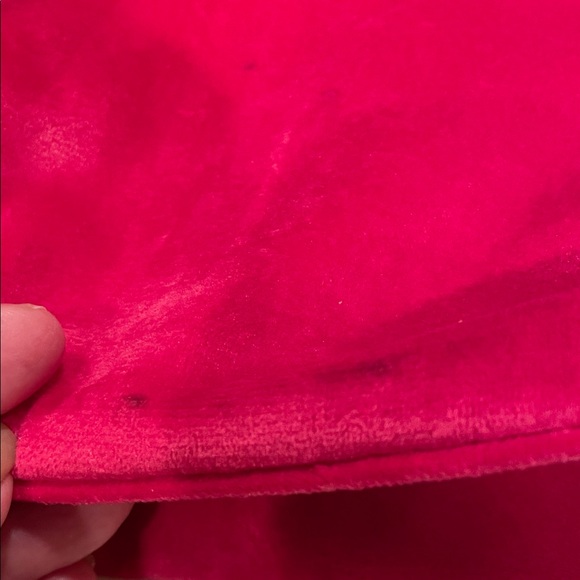 Juicy Couture Hot Pink Velvet Tote with Bow